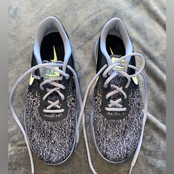 Nike Flex Contact Dark Obsidian Volt Sneaker Running Shoe Size 10 908995-402 - Picture 3 of 9